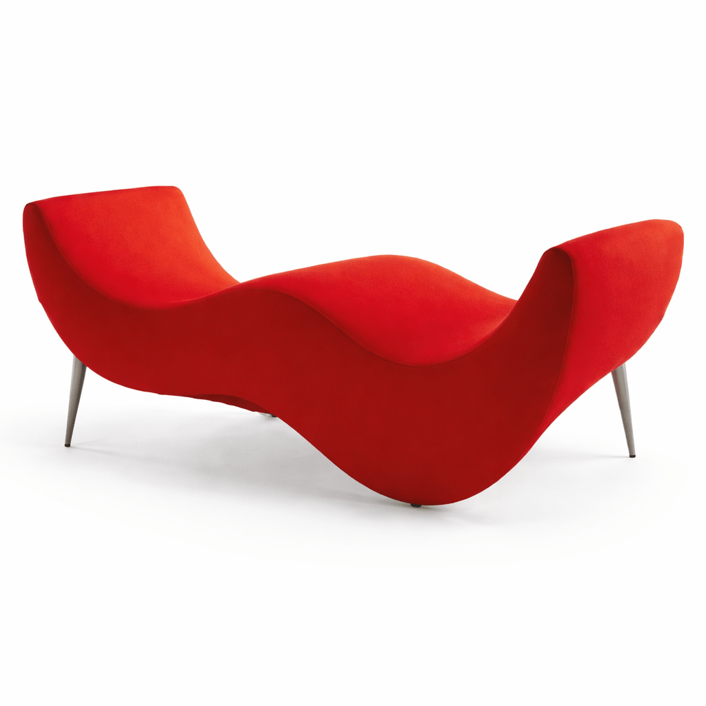 Banco original de madera maciza Inside color rojo Horeca