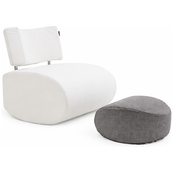 Butaca Apollo color blanco crudo