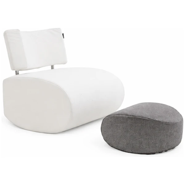 Butaca Apollo color blanco crudo