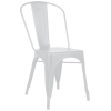 Silla Tolix replica industrial blanco