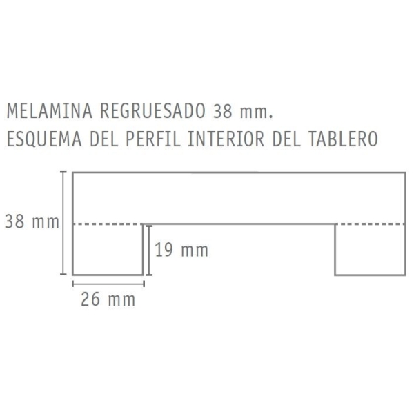 Tablero melamina color Roble Joplin - 70X70