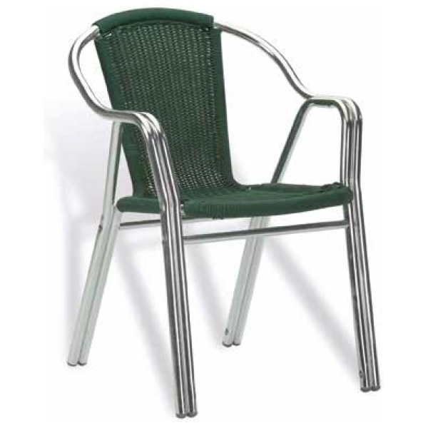 SILLÓN TRENTO DE DOBLE TUBO DE ALUMINIO