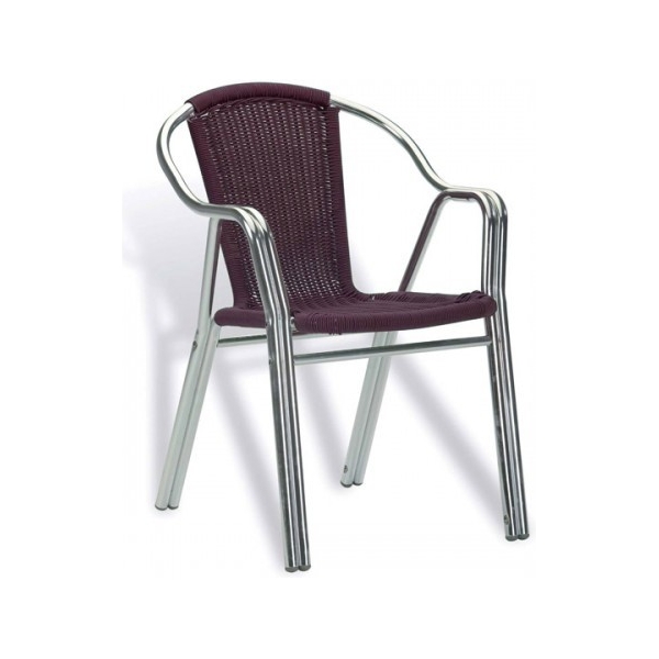 SILLON TRENTO DE DOBLE TUBO DE ALUMINIO.
