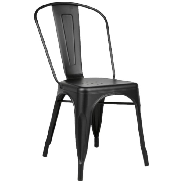 SILLA METAL INDUSTRIAL NEGRO - 2