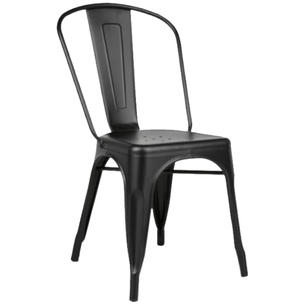 SILLA METAL INDUSTRIAL NEGRO - 2
