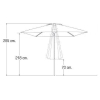 PARASOL ALUMINIO 3×3 M.