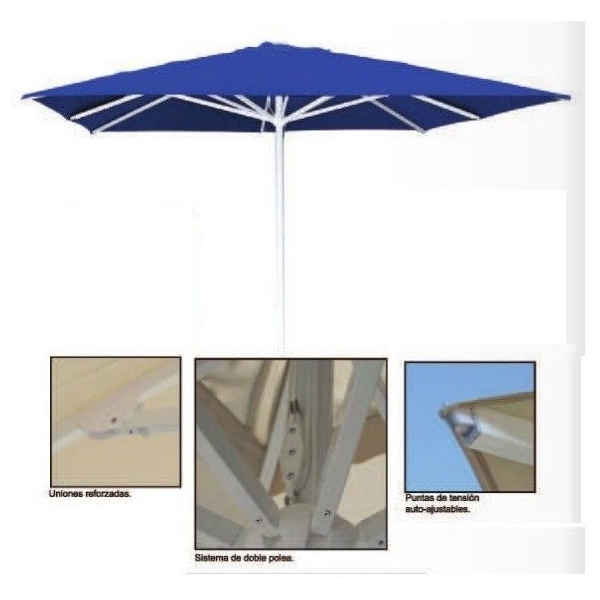 PARASOL ALUMINIO 3×3 M.