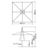 PARASOL ALUMINIO 4×4 M
