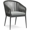 Sillón cuerda sintética gris Arpa
