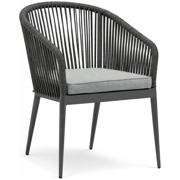 Sillón cuerda sintética gris Arpa