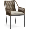 Sillón cuerda sintética taupe Lua