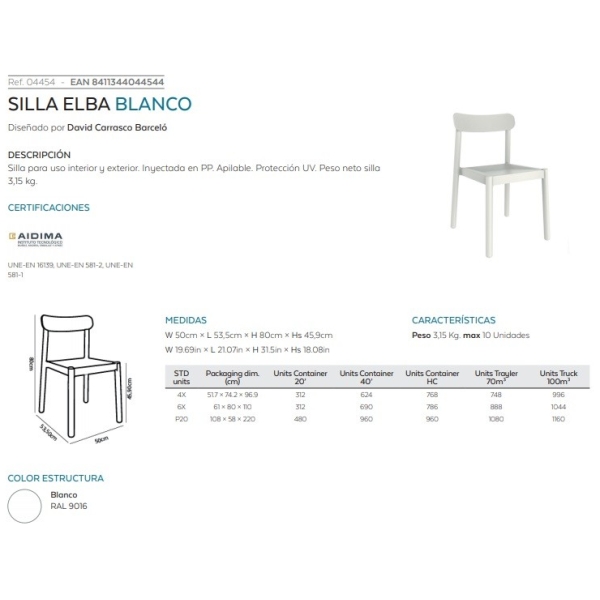 SILLA ELBA DE RESOL - 6