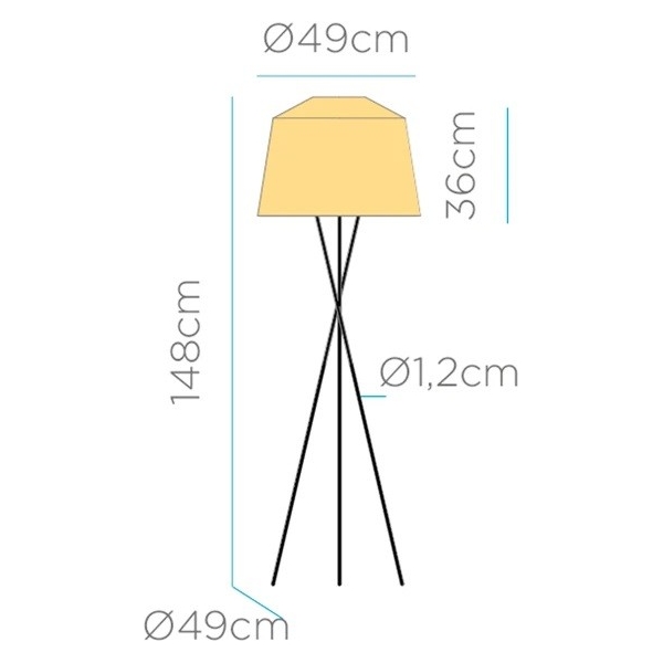 LAMPARA DE PIE SIN CABLES AMALFI DE NEW GARDEN - 4