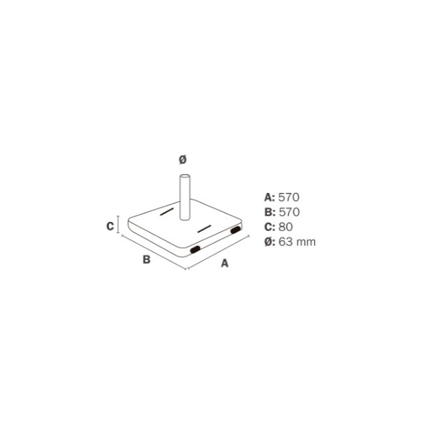 BASE PARASOL CUBE - 2