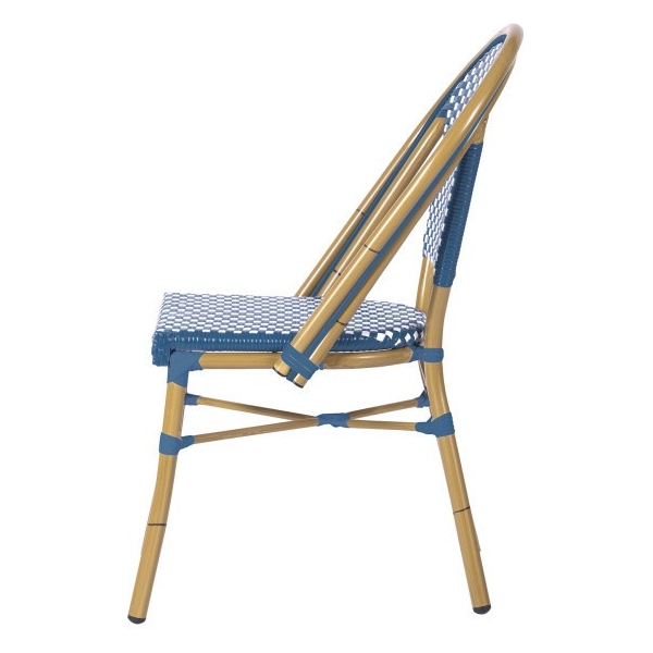 SILLA PARIS MEDULA BLANCO Y AZUL M1201 - 1