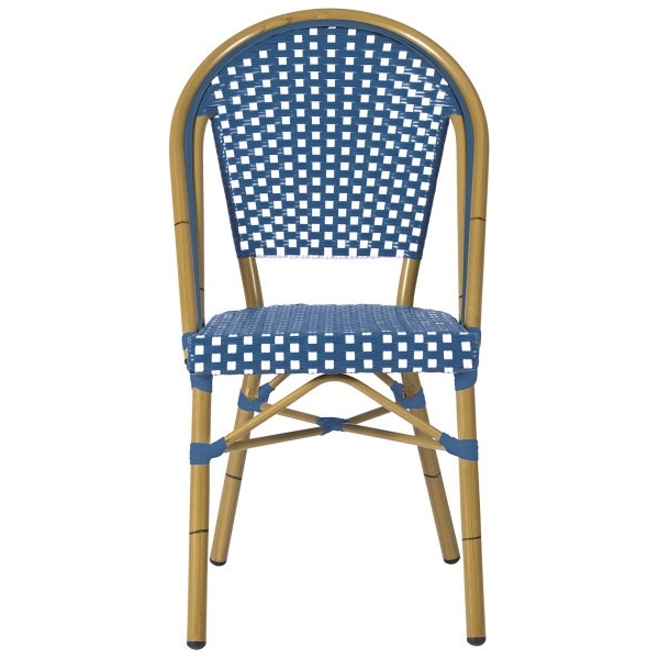 SILLA PARIS MEDULA BLANCO Y AZUL M1201 - 4