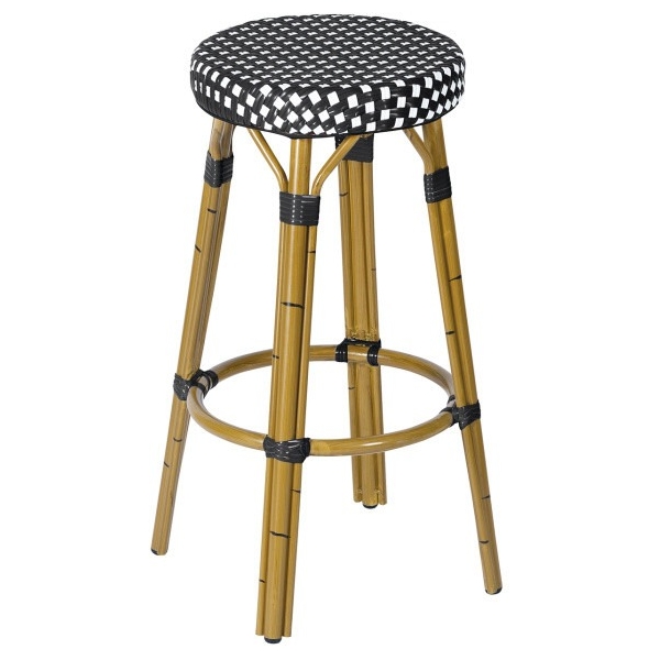 TABURETE PARISINO NEGRO SIN RESPALDO - 1