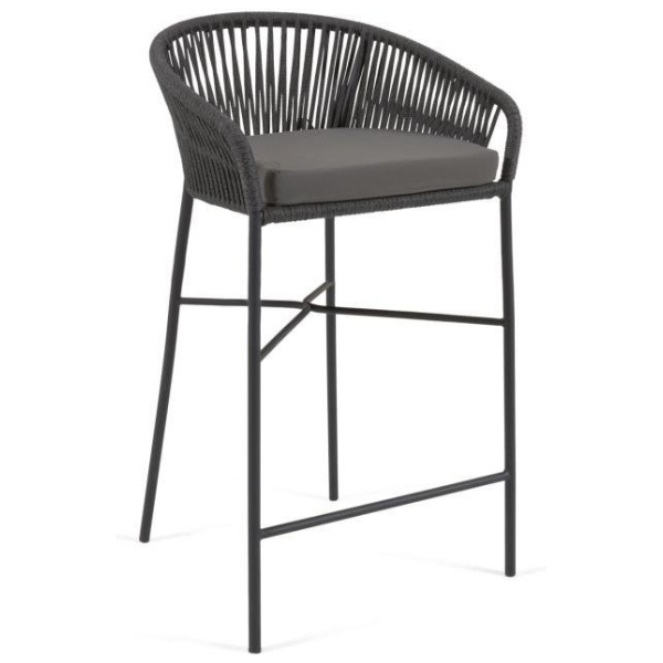 TABURETE BAR CUERDA GRIS JANE - 1