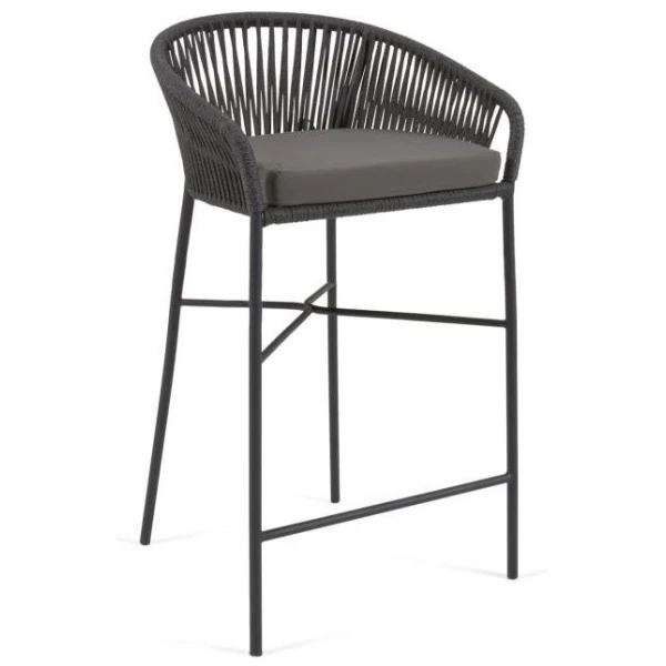 TABURETE BAR CUERDA GRIS JANE - 1