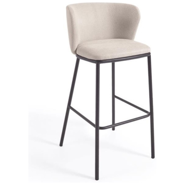 TABURETE ALTO TAPIZADO GISELA BEIG - 1