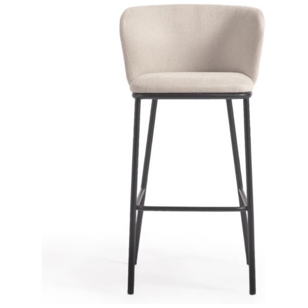 TABURETE ALTO TAPIZADO GISELA BEIG - 3