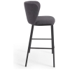 TABURETE ALTO TAPIZADO GISELA GRIS OSCURO - 1