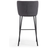 TABURETE ALTO TAPIZADO GISELA GRIS OSCURO - 4