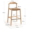 TABURETE MADERA NINA - 4