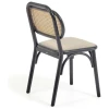 SILLA DORIANE NEGRO EN RATÁN NATURAL. - 3