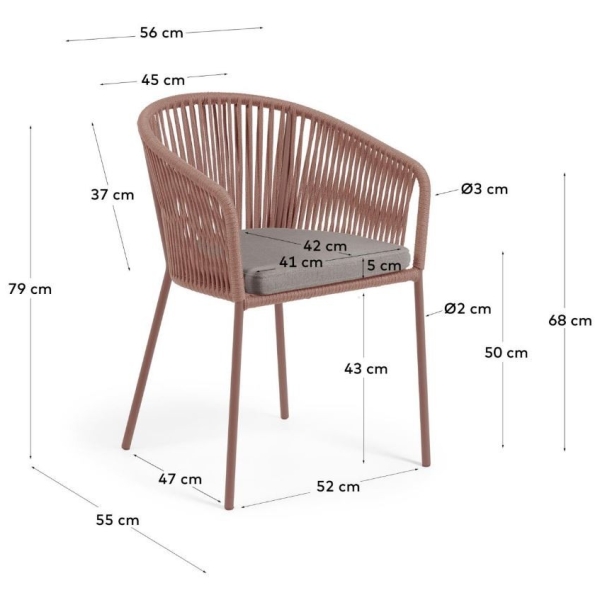 SILLA JENNY CORAL EXTERIOR - 4