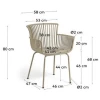 SILLA RUMBA BEIGE EXTERIOR - 4