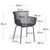 SILLA RUMBA NEGRO EXTERIOR - 4