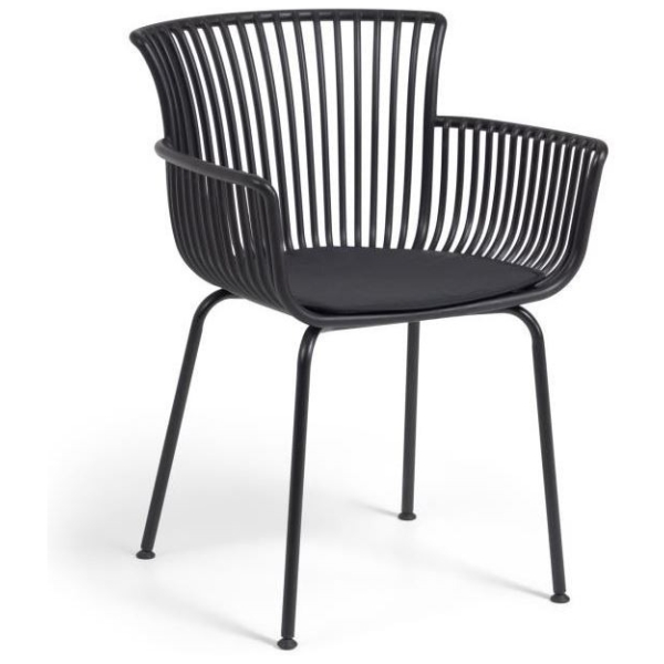 SILLA RUMBA NEGRO EXTERIOR - 1