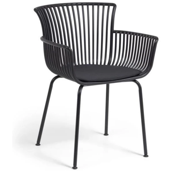 SILLA RUMBA NEGRO EXTERIOR - 1