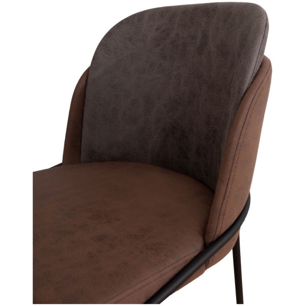 SILLA BERGEN MARRÓN GRIS DE ALMAR GARDEN - 2