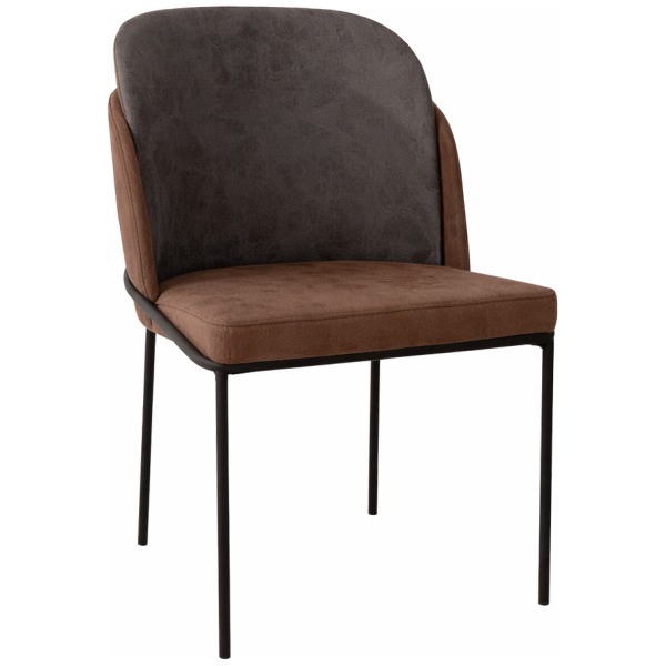 Silla BERGEN color marrón/ gris para Horeca