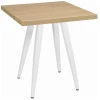 MESA CUADRADA SANGHAI EN ACERO Y MELAMINA DE INTURMOBLE - 1