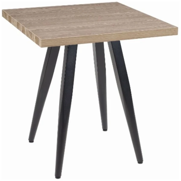 MESA CUADRADA SANGHAI EN ACERO Y MELAMINA DE INTURMOBLE - 1