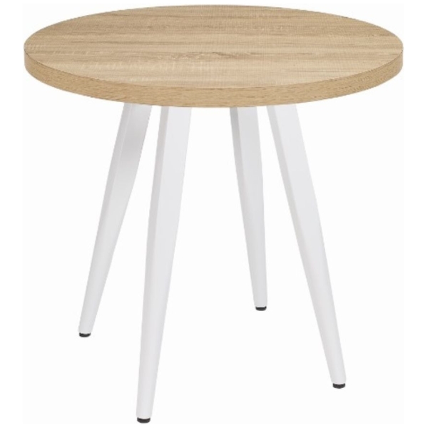 MESA REDONDA SANGHAI EN ACERO Y MELAMINA DE INTURMOBLE - 1