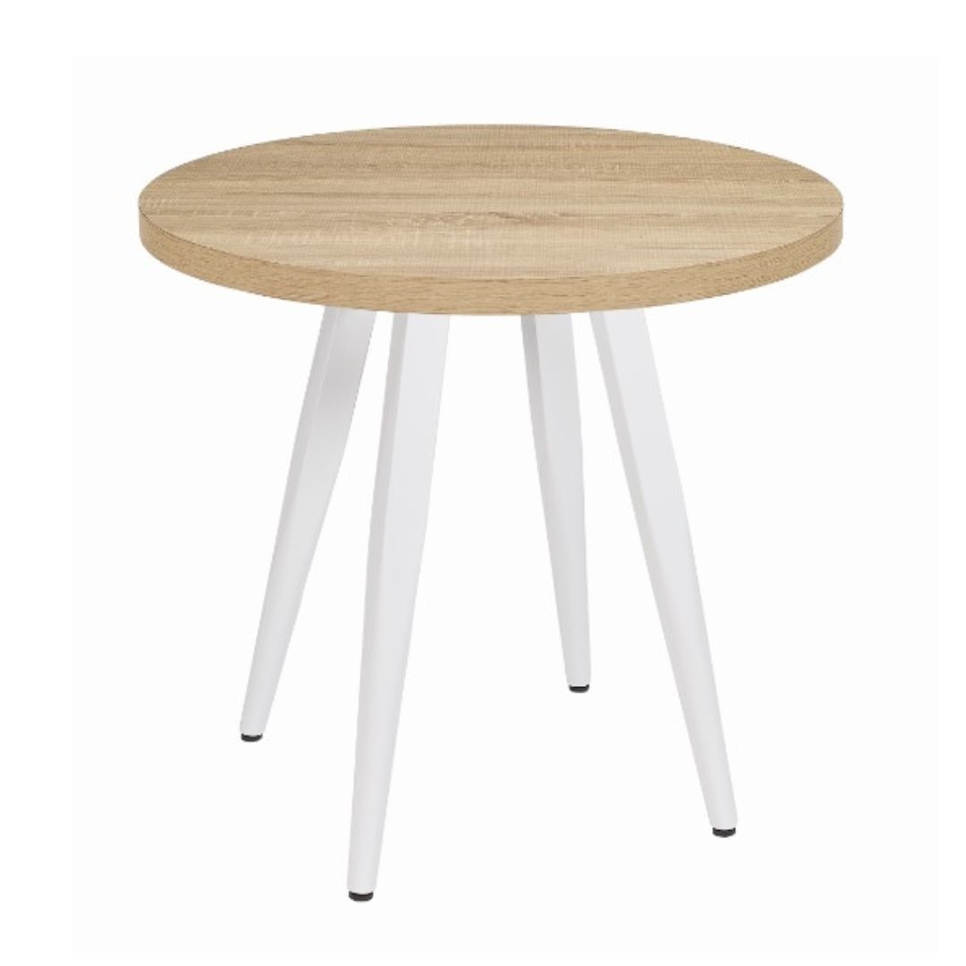 MESA REDONDA SANGHAI EN ACERO Y MELAMINA DE INTURMOBLE - 1