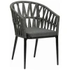 SILLÓN CERDEÑA EN ALUMINIO Y CUERDA GRIS DE INTURMOBLE - 1
