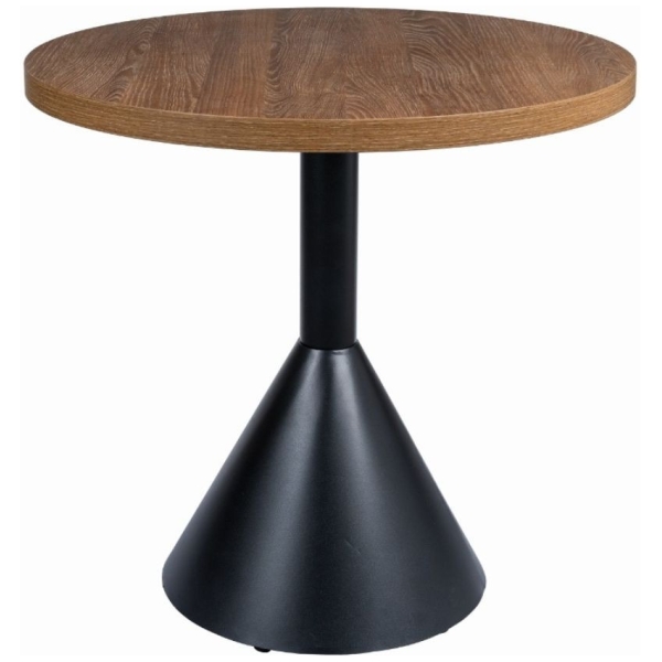 MESA REDONDA COLUMBIA EN ACERO Y MELAMINA COLOR BAVIERA DE INTURMOBLE - 1