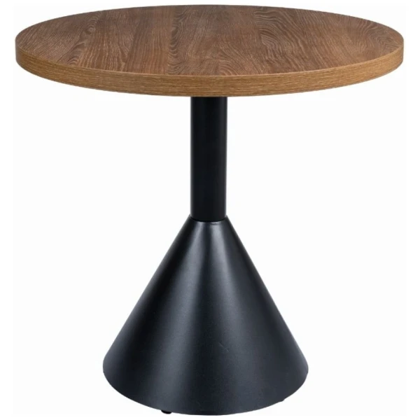 MESA REDONDA COLUMBIA EN ACERO Y MELAMINA COLOR BAVIERA DE INTURMOBLE - 1