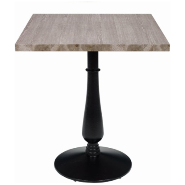 MESA CUADRADA OPERA EN ACERO Y MELAMINA COLOR ROBLE JOPLIN DE INTURMOBLE - 1