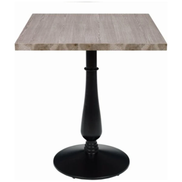 MESA CUADRADA OPERA EN ACERO Y MELAMINA COLOR ROBLE JOPLIN DE INTURMOBLE - 1