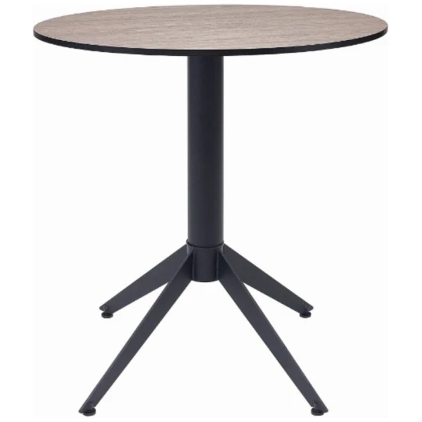 MESA REDONDA MILANO EN ACERO Y WERZALITH COLOR SICILIA DE INTURMOBLE - 1