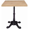 MESA CUADRADA PARISINA EN ACERO Y MELAMINA COLOR ROBLE ATLAS DE INTURMOBLE - 1