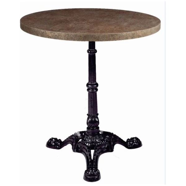 MESA REDONDA PARIS EN ACERO Y WERZALITH COLOR BRONCE DE INTURMOBLE - 1