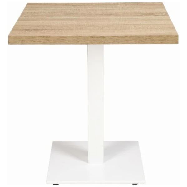 MESA CUADRADA MUNICH EN ALUMINIOY MELAMINA COLOR ROBLE HERA DE INTURMOBLE - 1