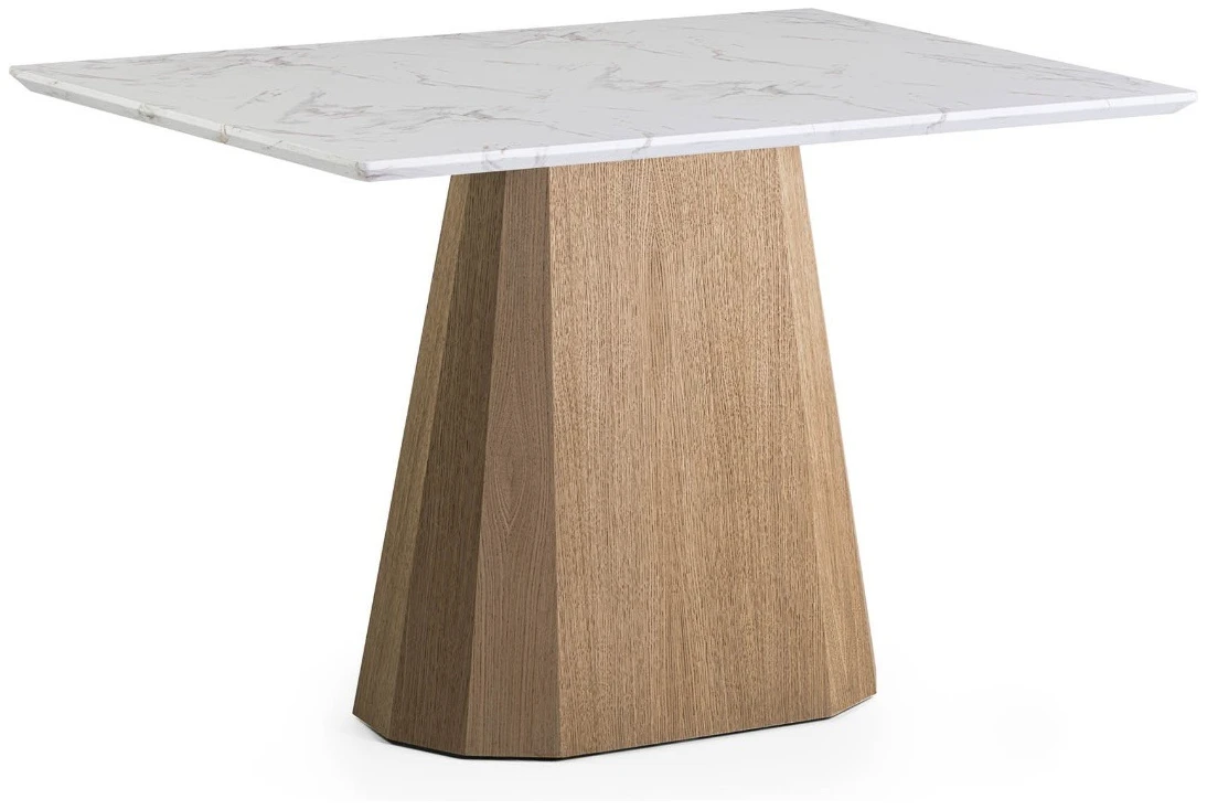 MESA BECKA EN ROBLE Y MARMOL DE SILLALFARO - 1